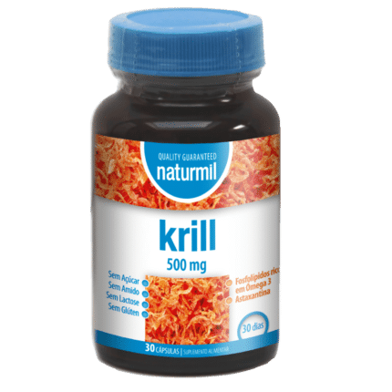 Krill, suplemento alimentar sem glúten, sem lactose