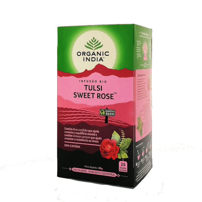 tulsi sweet rose 25saq organic india