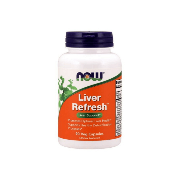 Liver Refresh, suplemento alimentar sem açúcar, sem glúten