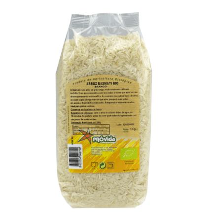 arroz basmati branco bio 1kg provida