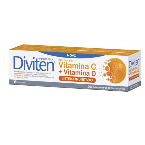 3D-Diviten-VitC+D 20comprimidos eferventes farmodietica