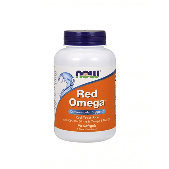 Red Omega (Ómega 3 + CoQ10 + Arroz vermelho), suplemento alimentar sem glúten