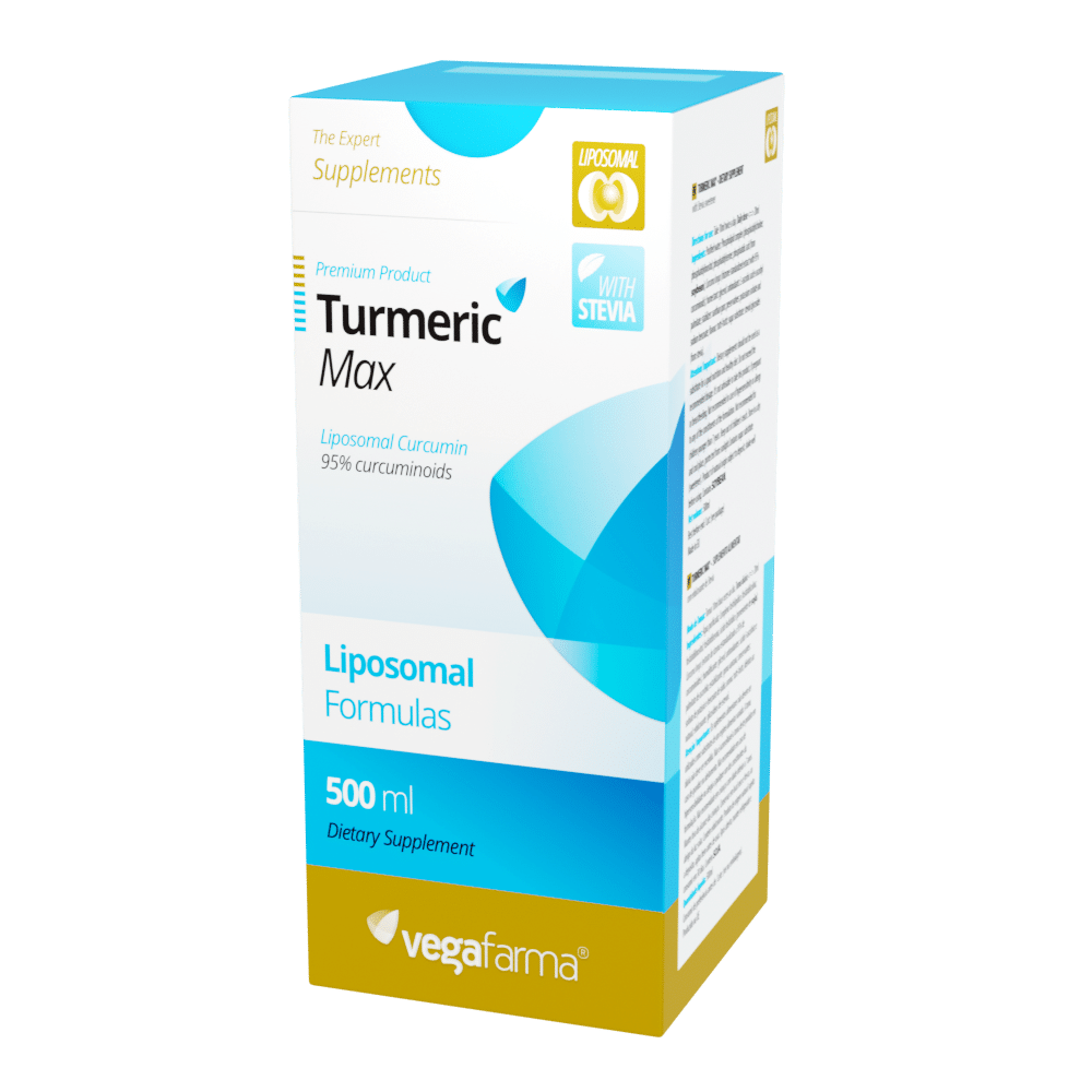 turmeric max 500ml lipossomal formulas vegafarma