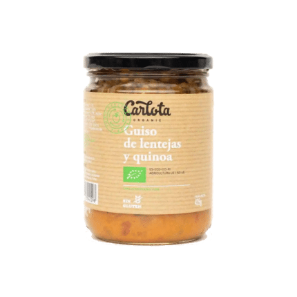 Estufado de lentilhas com quinoa Bio