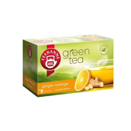 chá verde gengibre e laranja