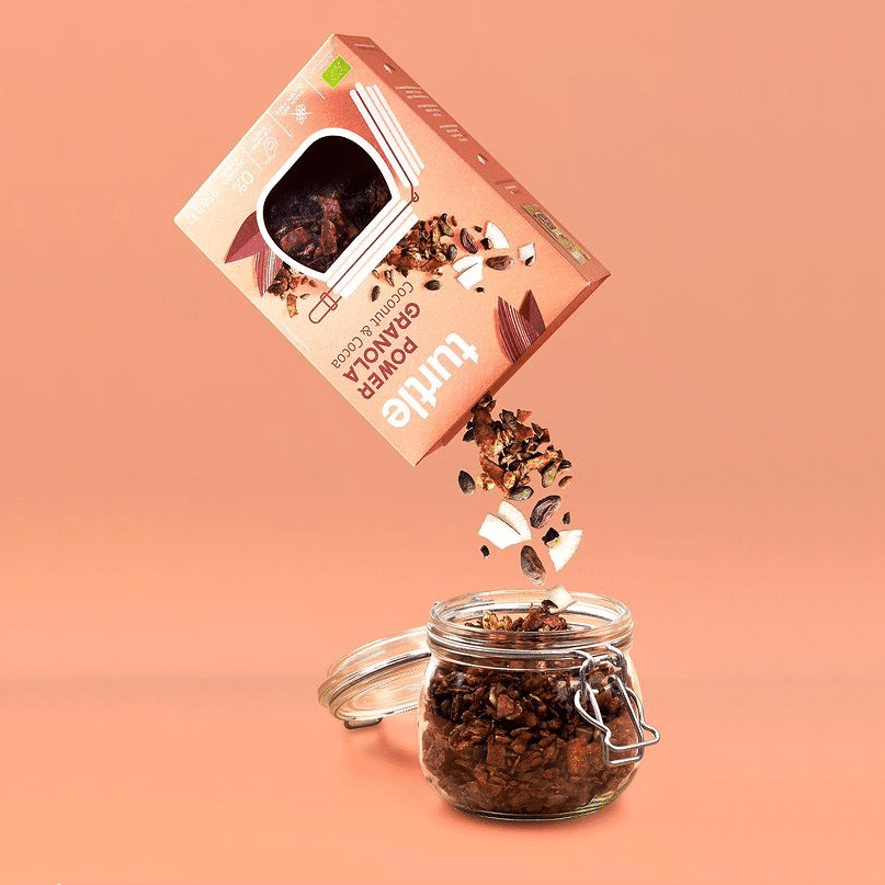 granola coco e chocolate miniatura turtle