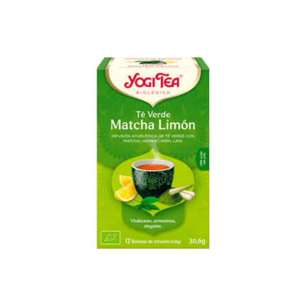 Chá Verde Matcha Limão, biológico, sem glúten, vegan