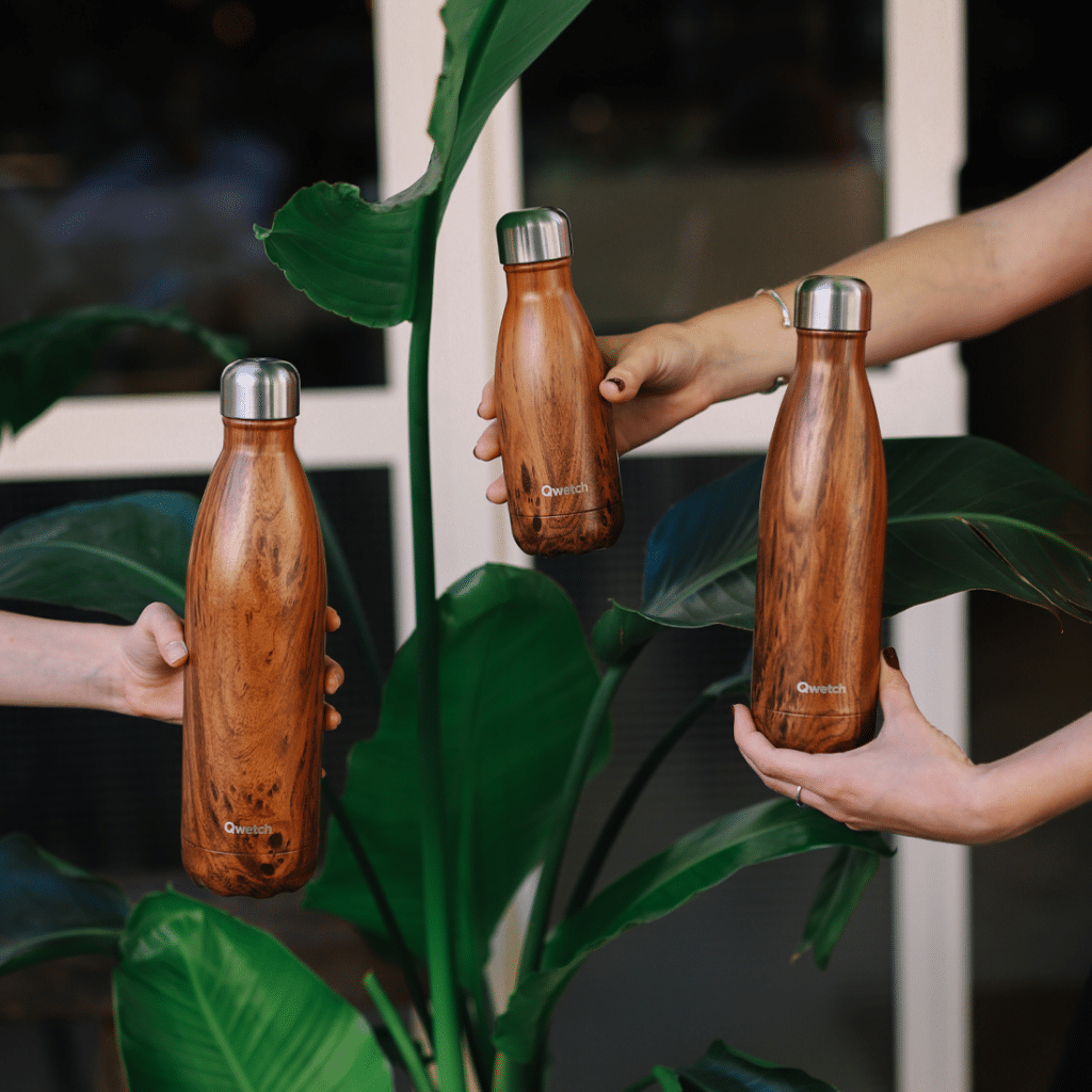 garrafa isotérmica wood miniatura