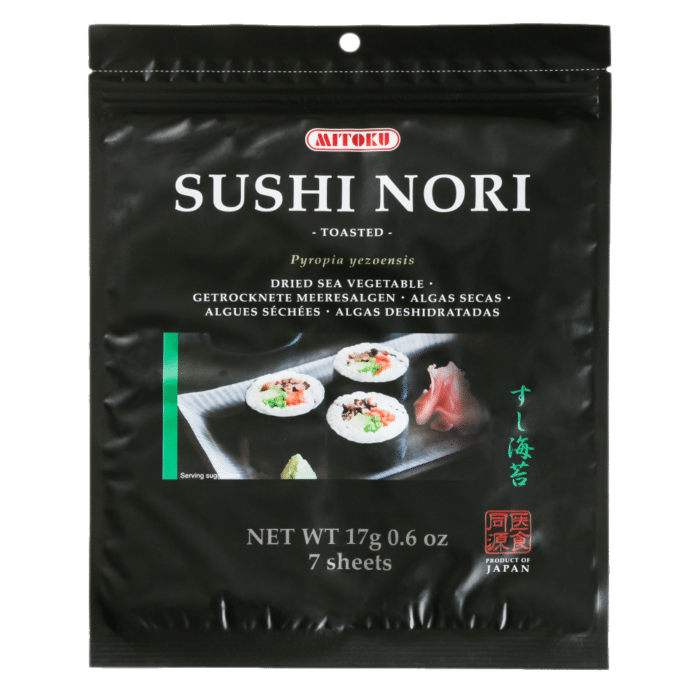 Alga Sushi-Nori 7 Folhas Tostada Mitoku 17g