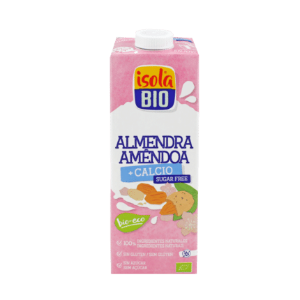 Bebida de Amêndoa com Cálcio SAçúcar Isola BIO 1L