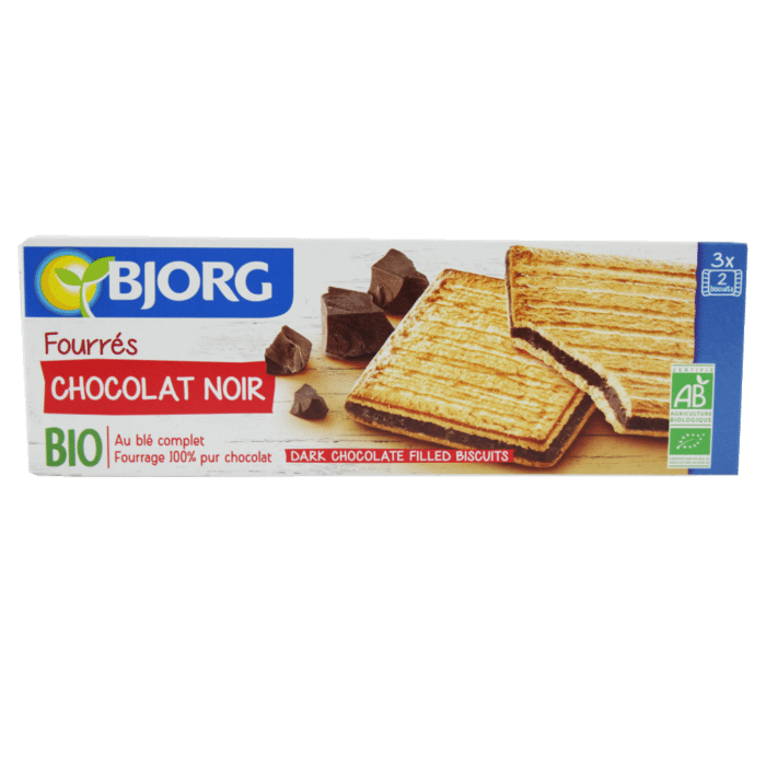 Biscoitos de Chocolate Preto, biológicos