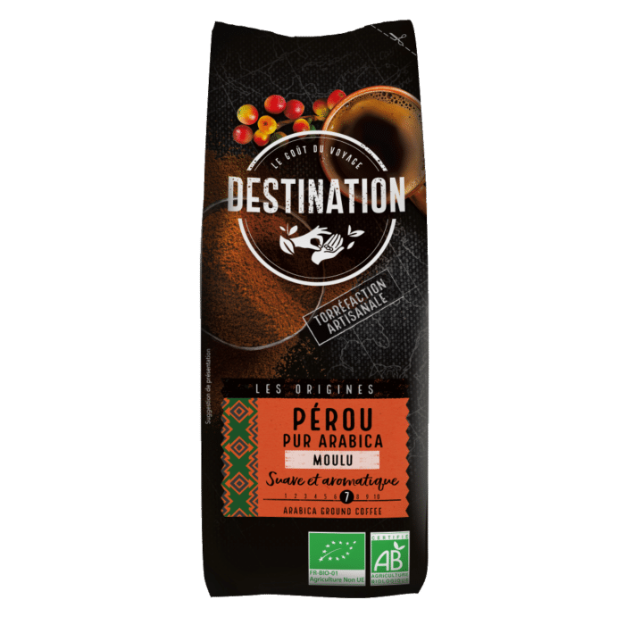 Café Peru- Puro Arábica moído BIO DESTINATION 250g