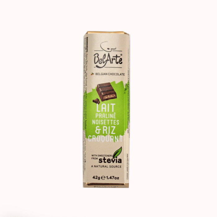 Chocolate de Leite c Avelãs&Arroz Belarte (saçucar) 42g