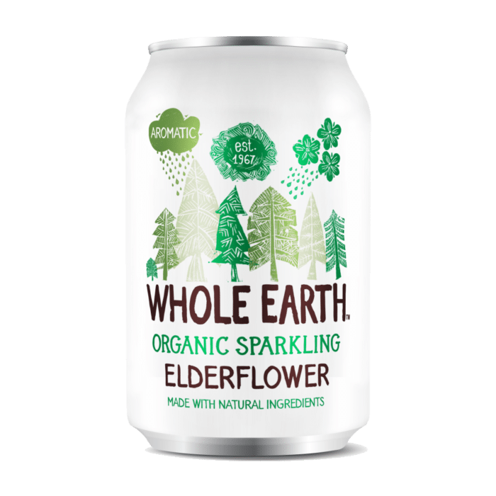 Refrigerante Elderflower saçúcar BIO WHOLE EARTH 330ml