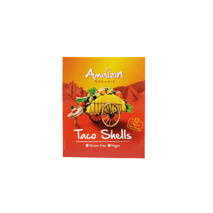 Tortilha Taco Shells sem Glúten AMAIZIN BIO 150g (12 unid)