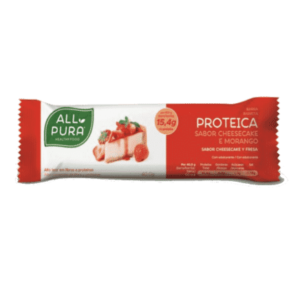 Barra Proteica Cheesecake e Morango 30gr Allpura
