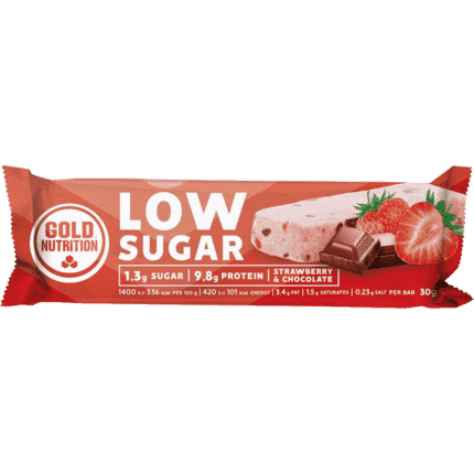 Barra Protein Low Sugar Strawberry Chocolate 30g GoldNutrition