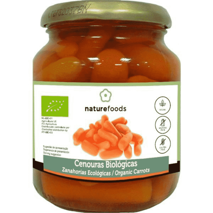 Cenouras Cozidas Bio 340 grs