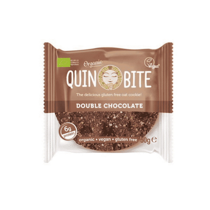 Cookie Duplo Chocolate, com ingredientes biológicos, sem glúten, vegan
