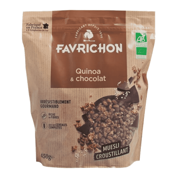 Muesli Quinoa Choc Cro Bio 450gr