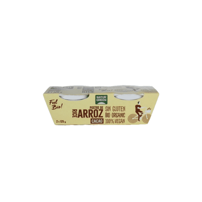 Sobremesa Arroz Chocolate 2x125g Bio Naturgreen SG