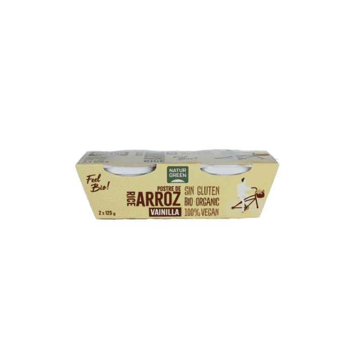 Sobremesa Arroz e Baunilha Bio Naturgreen 2x125gr SG