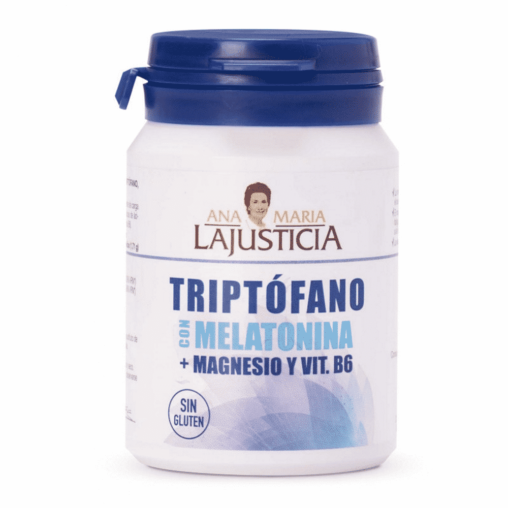 Triptofano com Melatonina + Vitamina B6, suplemento alimentar sem glúten