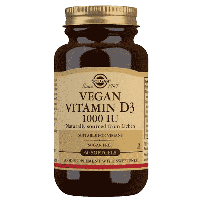 Vitamina D3 1000ui Vegan 60 Softgels Solgar