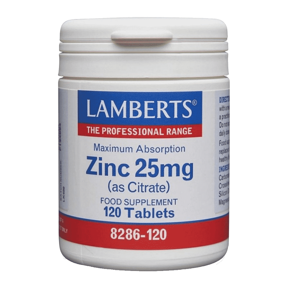 Zinco Citrato 25 mg, suplemento alimentar