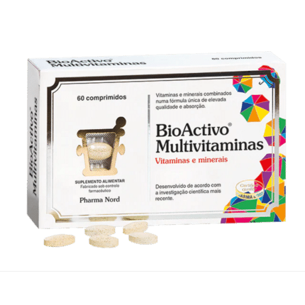 BioActivo Multivitaminas, suplemento alimentar sem glúten