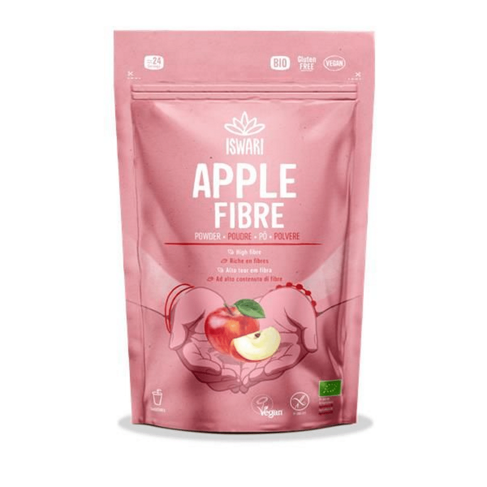 Fibra de Maçã em Pó biológica, sem glúten, vegan